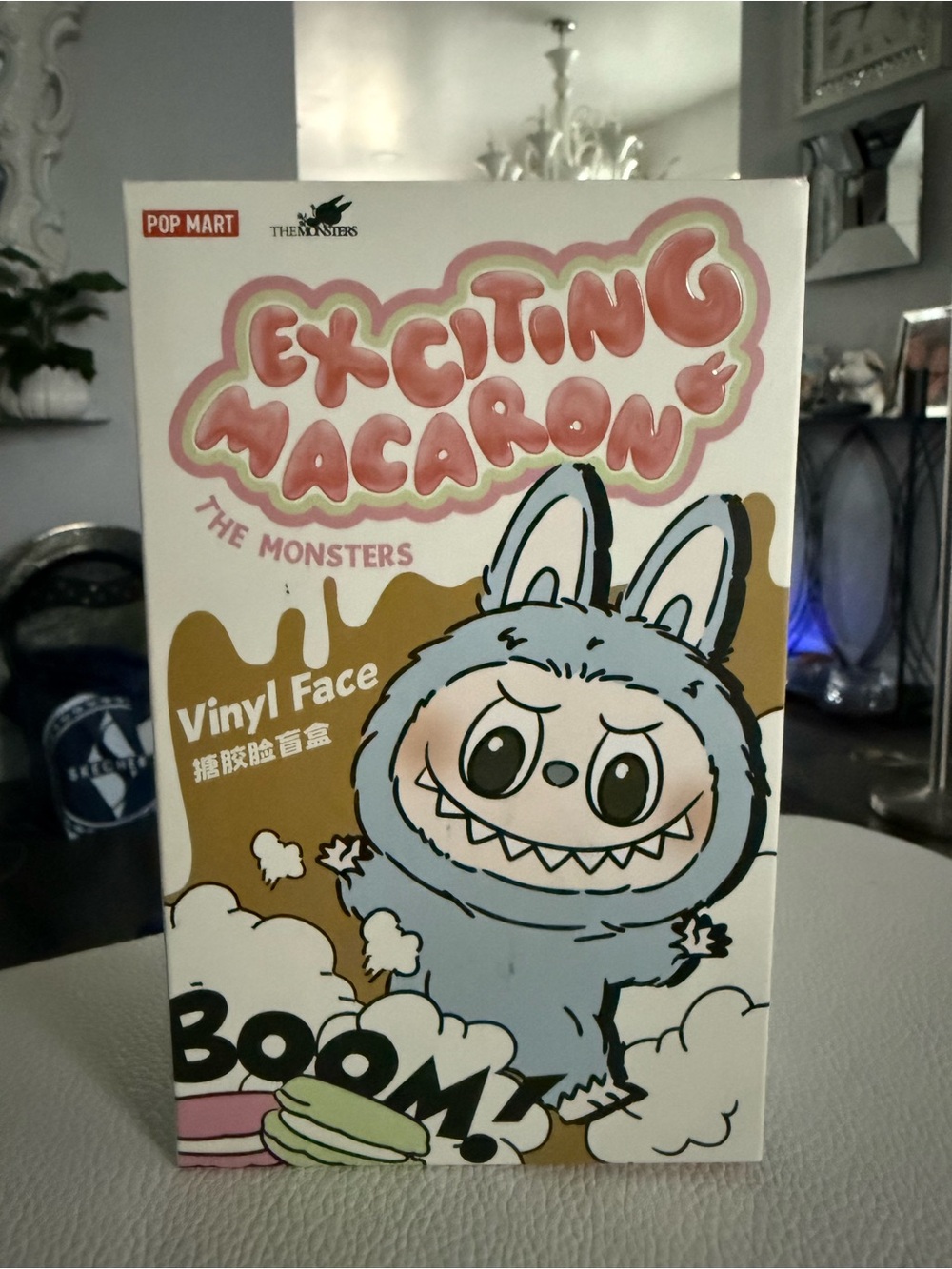 Pop Mart Exciting Macaron The Monsters Vinyl Face Figure - green grape